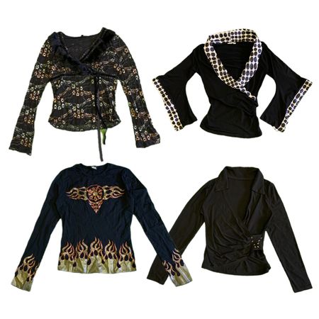 Y2K Edgy Girl Grunge Full Sleeve Tops RW-1720