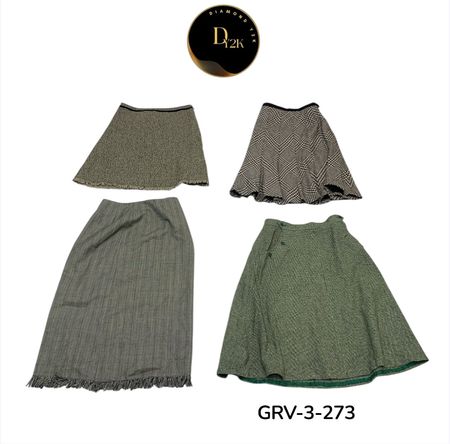High-Quality Wool Skirt – Perfect for Fall & Winter (GRV-3-273)