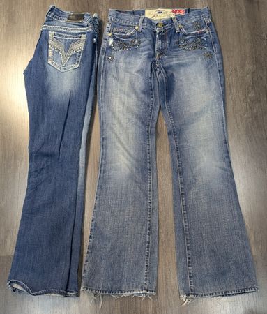 4666 - Unbranded Flare and Straight Jeans