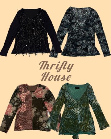 Y2k Full Sleeves Mesh Tops(TH/308)