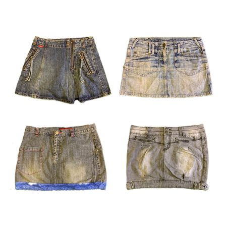 Y2K Denim Mini Skirts RW-1722