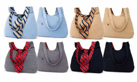 CR1429 Upcycled Formal Tote Bag