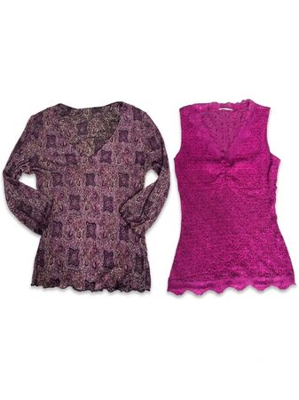 (FV-1030) Abstract Print Sleeveless Top – Indie Aesthetic Wear