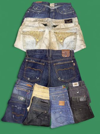 Y2k Branded straight jeans D&G, Armani, Replay,