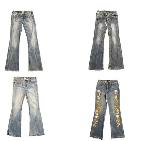 Y2K bell bottom style jeans (TVL-410)