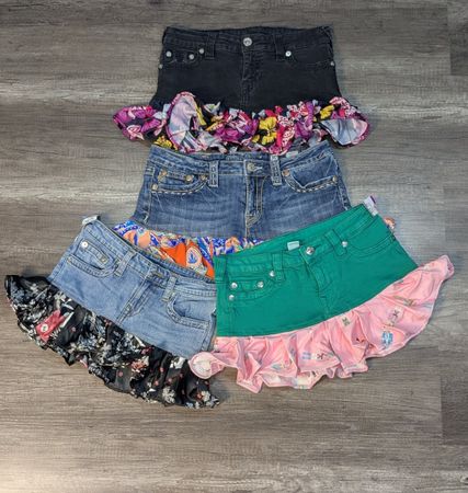 4676 - Miss me and True Religionアップサイクルスカート