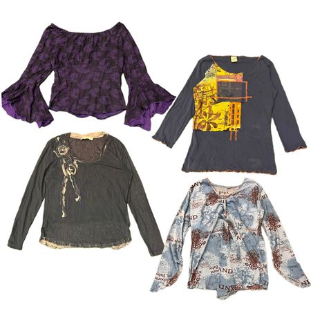 Y2K Edgy Girl Printed Full Sleeve Tops RE-2955