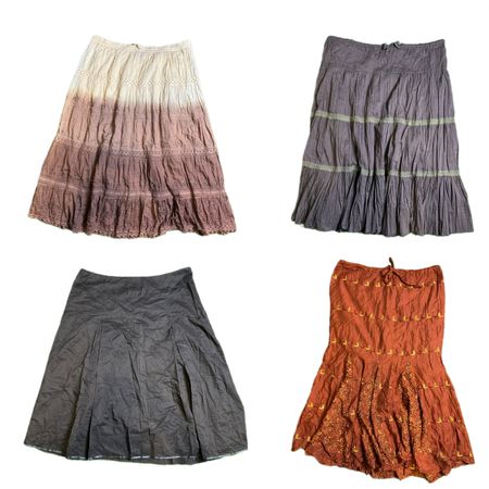 Jupe en coton Y2K Earthy Tone Vibe (TVl-412)