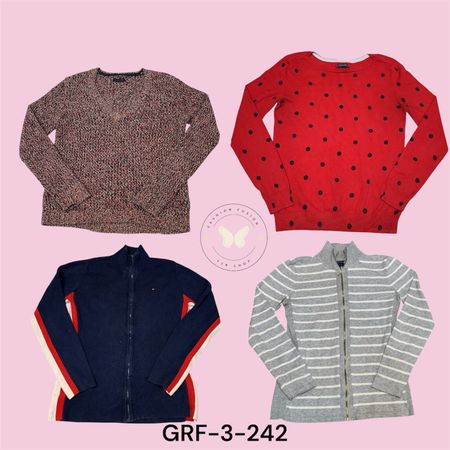 Tommy Hilfiger Women’s Crew Neck Sweater – Soft Cotton Beige  (GRF-3-242)