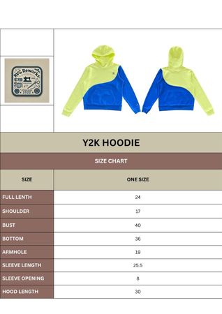 Upcycled Two-Tone Wave Hoodie