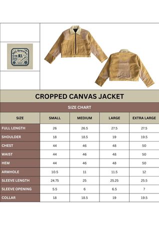 Upcycled Two-Tone Canvas Crop Jacket