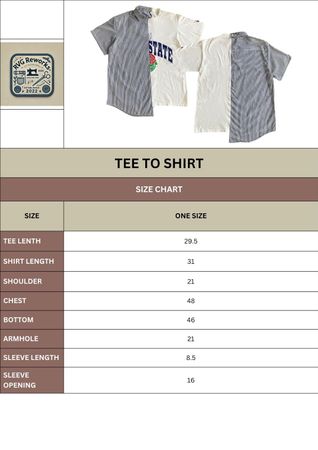 Upcycled Half-&-Half Shirt Vintage Tee