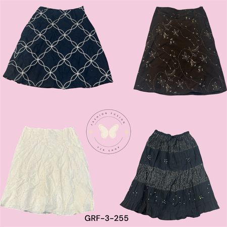 Pleated Cotton Skirt – Lightweight & Flowing (GRF-3-255)
