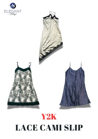 Y2K Lace Cami Slip Tops - EV2237