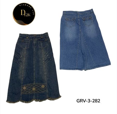 Y2K Printed Long Poly Skirt – Vintage 2000s Aesthetic, High-Quality Retro Fashion” (GRV-3-282)