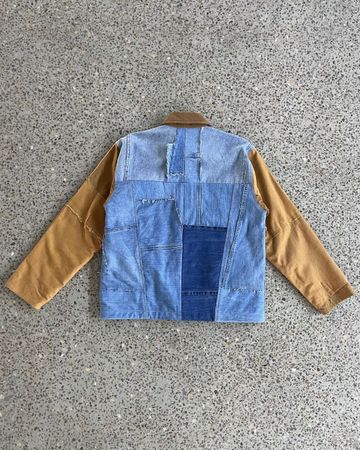 Upcycled Two-Tone Workwear Jacket