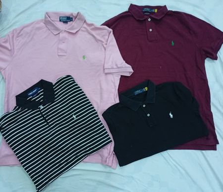 CR7141 Vintage Polo Collar T-Shirts