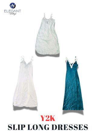 Y2K Slip Long Dresses - EV2267