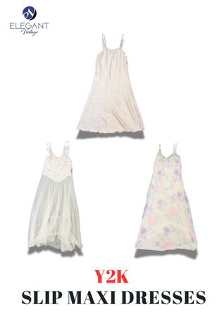 Y2K Slip Maxi Dresses - EV2268