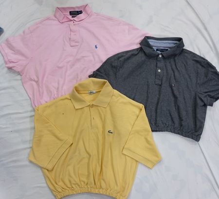 CR7144 Upcycled Mixed Branded Crop Tops