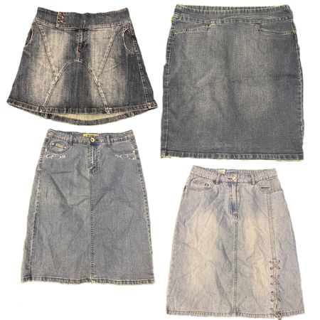 Y2K NYC IT Girl Denim Midi Skirts RE-2959
