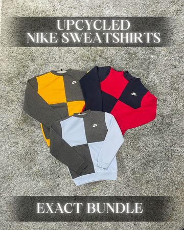 Upcycled Nike Check Sweatshirts