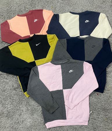 Upcycled Nike Check Sweatshirts