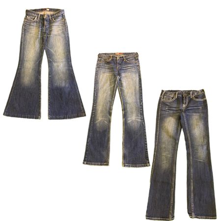 Y2K Denim Flare Jeans RW-1732