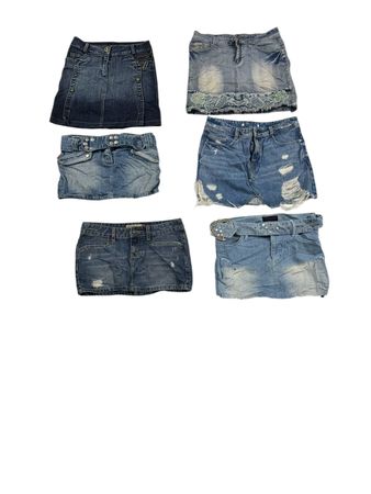 Y2K Denim Mix skirt