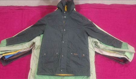 Cotton BarBour wax jackets