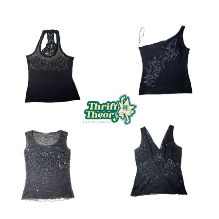 Y2K Black Rave Mix Top (MH-004)