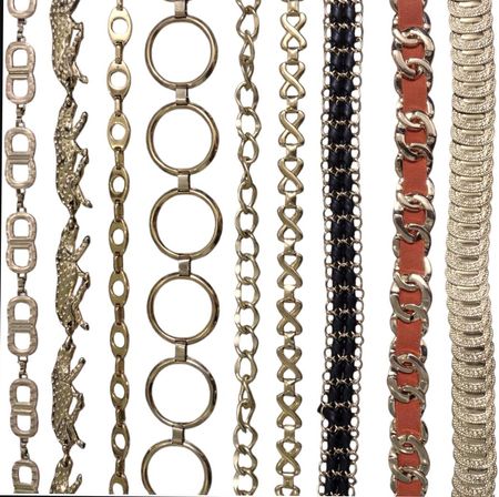 Y2K Golden Chain Belts