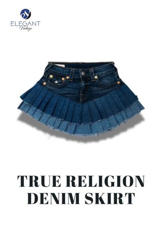 UPCYCLED True Religion Denim Skirts - EVR0298