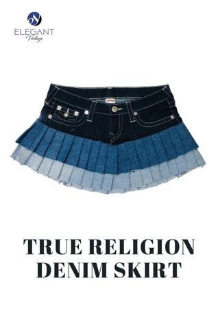 UPCYCLED True Religion Denim Skirts - EVR0299