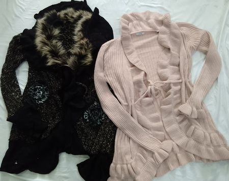 CR7146 Y2K Ruffle Sweaters