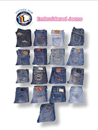 Embroidered Jeans