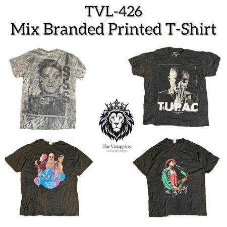 Mix Branded Printed T-Shirts (TVL-426)