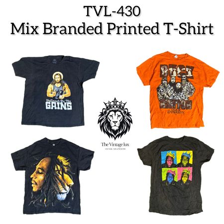 Mix Branded Printed T-shirt (TVL-430)