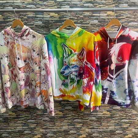 AVG-0396 Sudaderas y Sudaderas con Capucha Gráficas Modernas Impresas