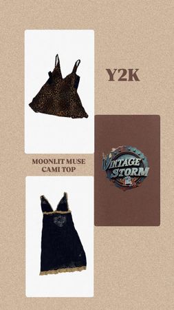 Y2K Moonlit Muse Cami Top