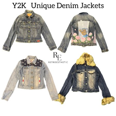 Y2K Unique Denim Jacket Re-2967