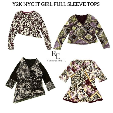 Y2K NYC IT GIRL FULL SLEEVES TOPS RE-2969