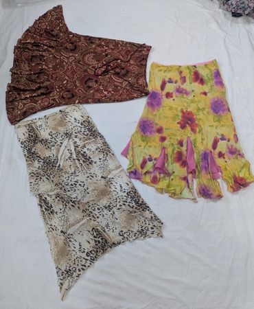 Y2K Silk / Poly Skirts B#013 20-Pcs