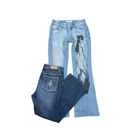 Custom handpick Y2k Flare Jeans