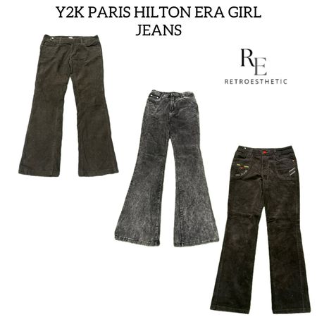 Y2K Paris Hilton Girl Corduroy Pants RE-2973