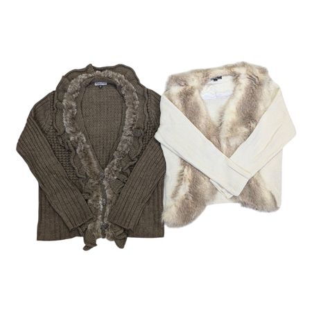 Tricot en fausse fourrure Y2K