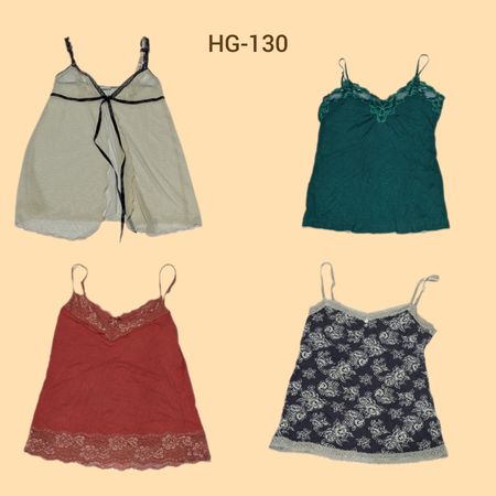 Y2K einzigartige erdige Ton Cami Tops (HG-130)