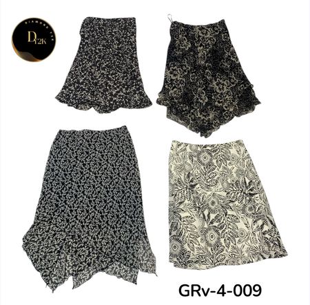 Y2K Vintage Poly Skirt – Retro Aesthetic Skirt (GRV-4-009)