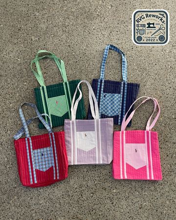Upcycled RL Tote Bag