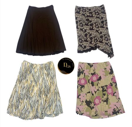 Y2K Style Poly Skirt – Retro Mini Skirt, Vintage Look (GRV-4-012)